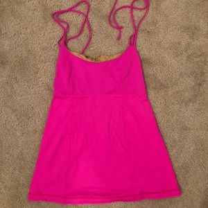 Hot Pink Open Back lululemon Top